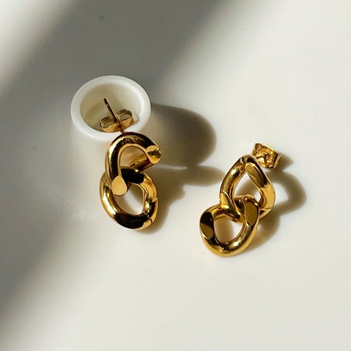 Cuban Chain Earrings