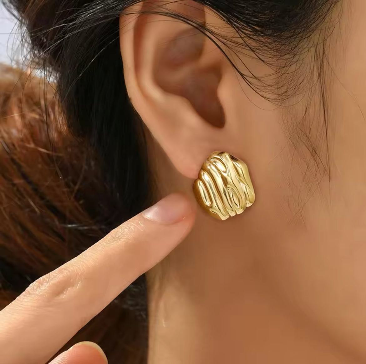 Gold Bar Earrings