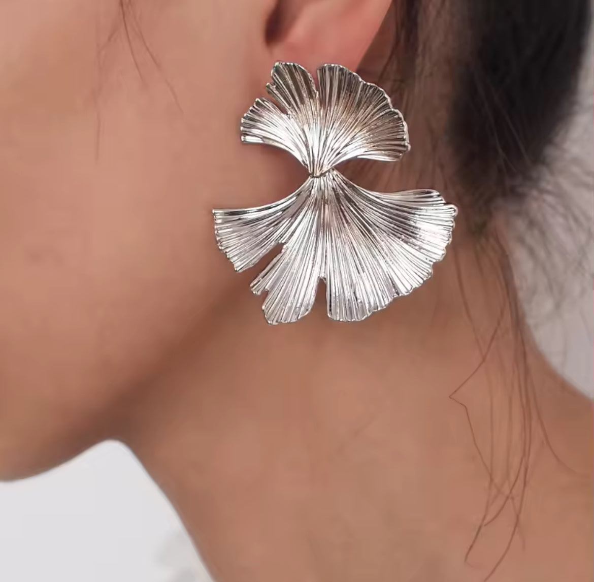 Silver Leaf Earrings