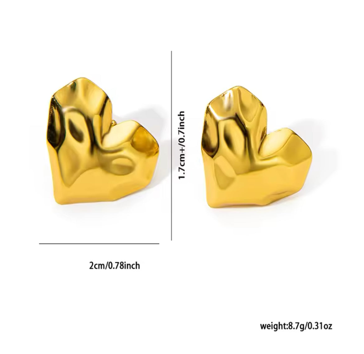 Heart Shell Earrings