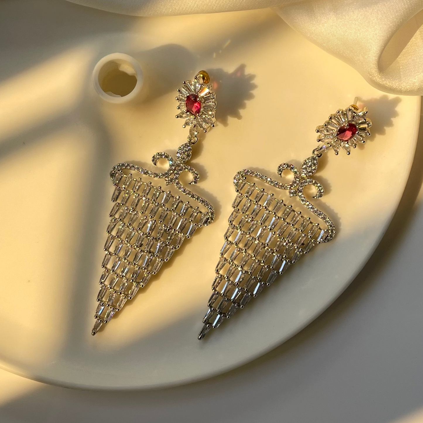 TRUE RUBY EARRINGS