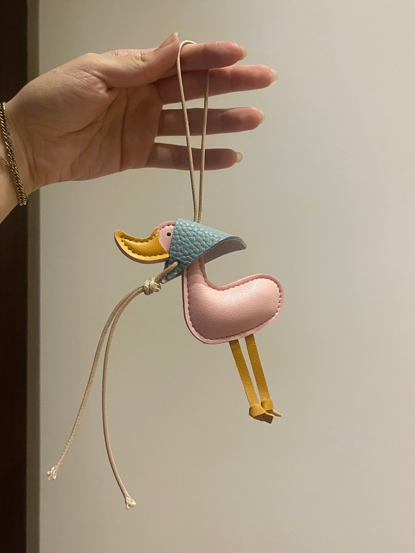 'Bubblegum Duckie' Bag Charm