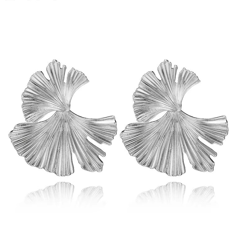Silver Leaf Earrings