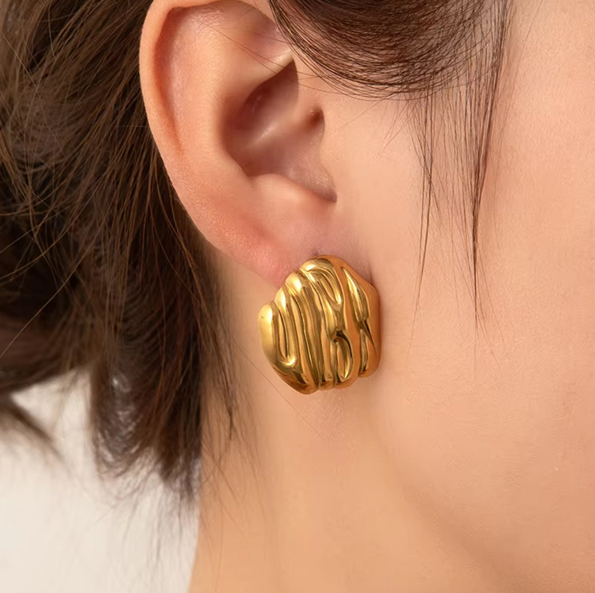Gold Bar Earrings