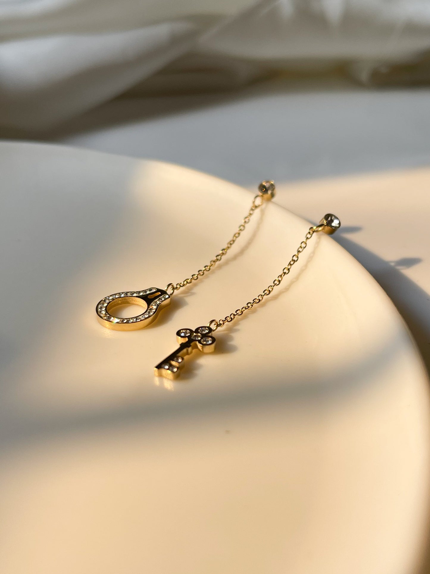 LOCK & KEY EARRINGS