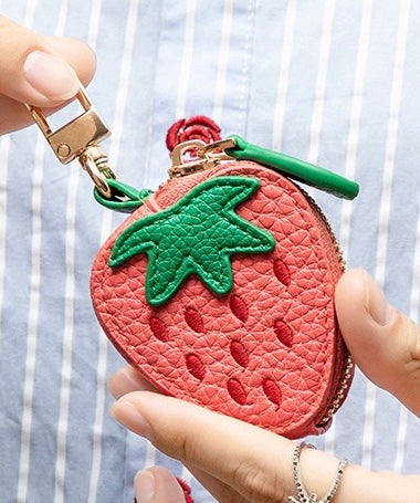 'Berry-On-The-Go' Zipper Bag Charm