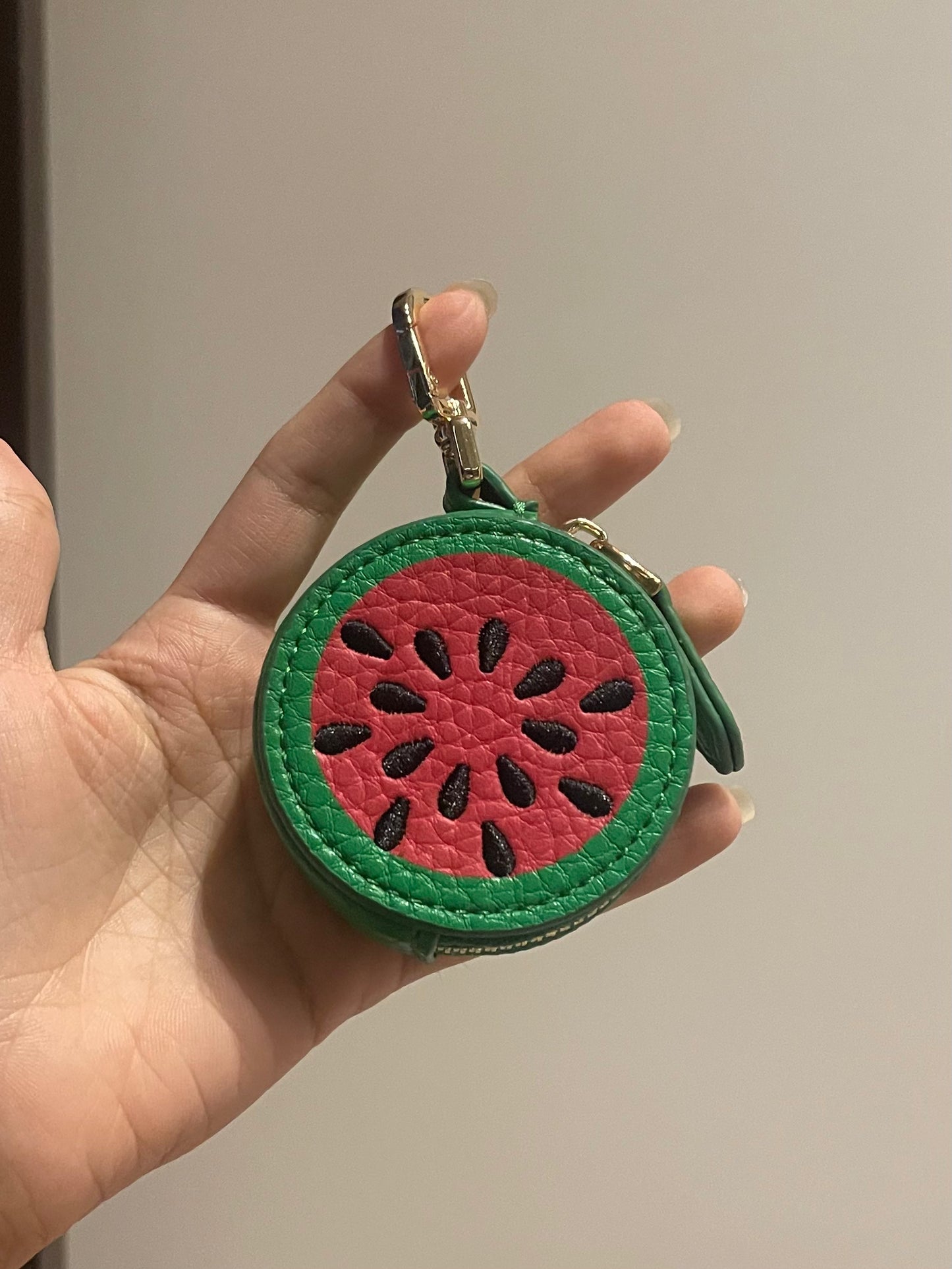 'Melon Stash' Zipper Bag Charm
