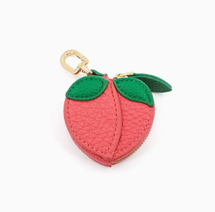 'Peachy Pocket' Zipper Bag Charm