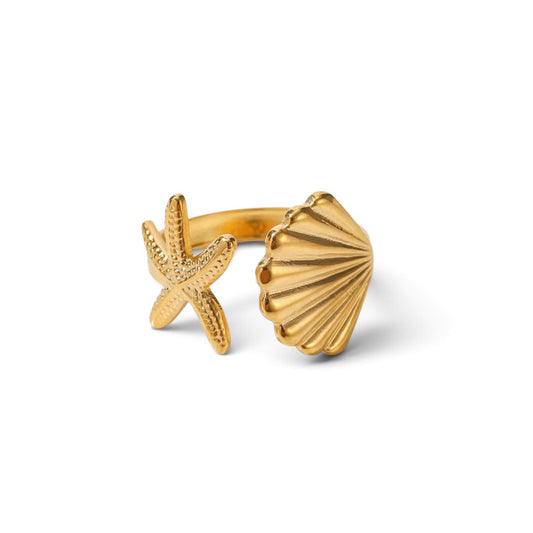 Shell Star Ring