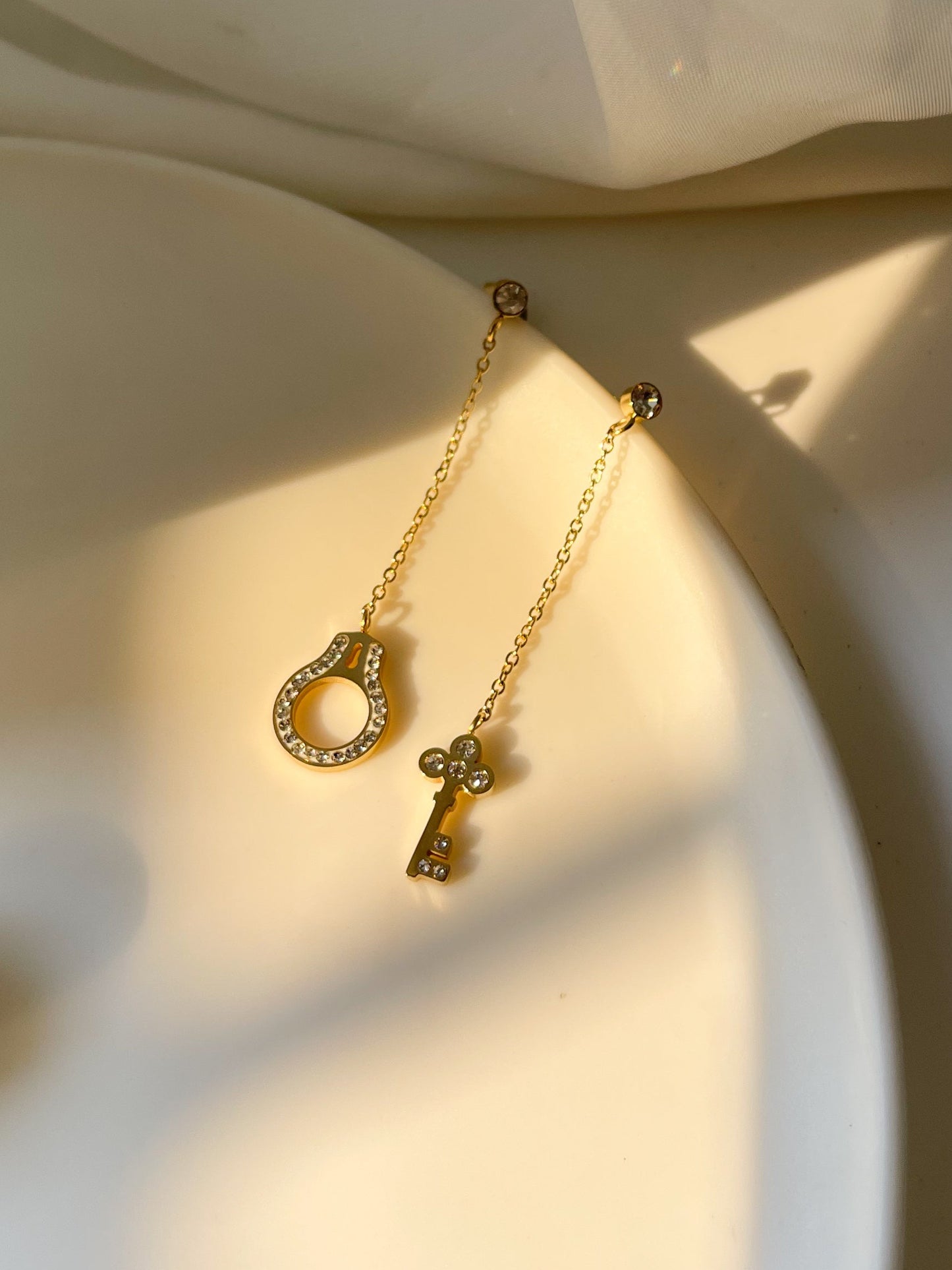 LOCK & KEY EARRINGS