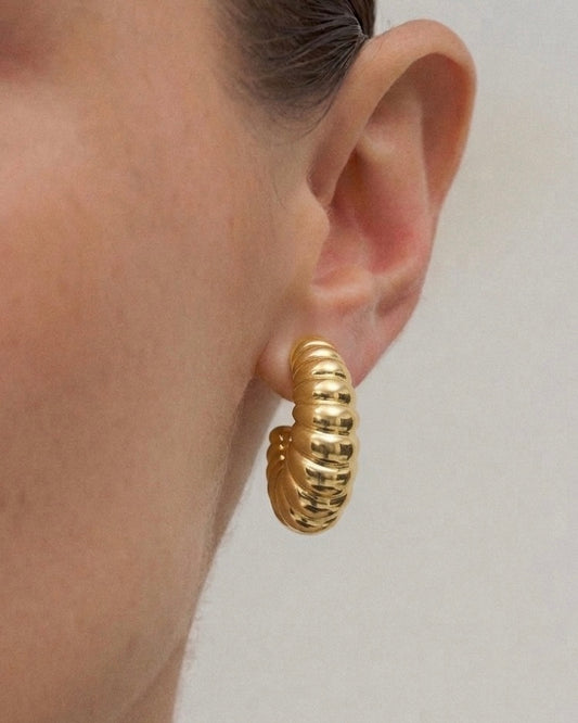 Crescent Stud Earrings