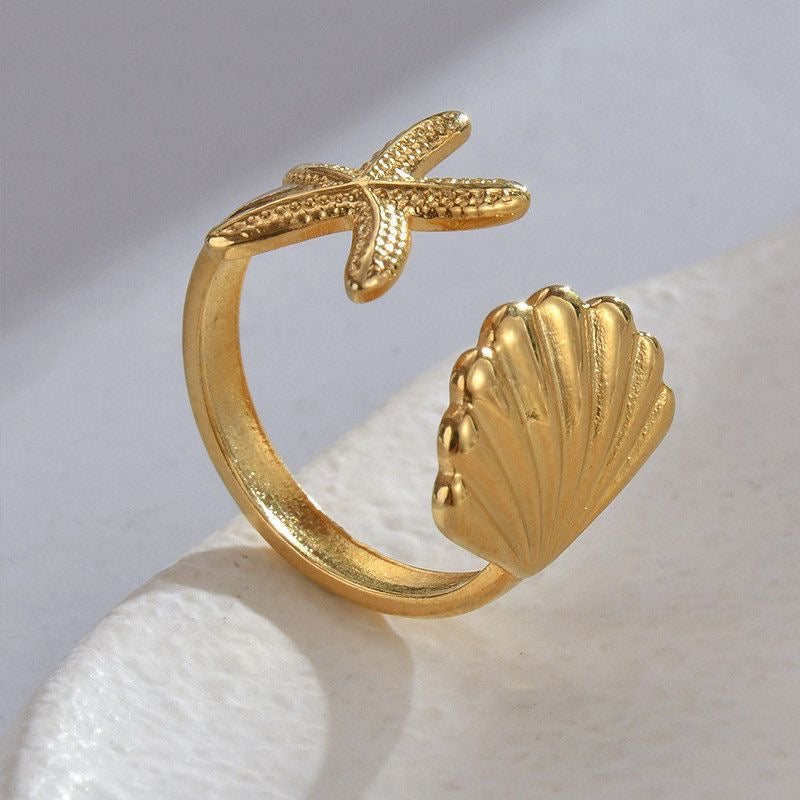 Shell Star Ring