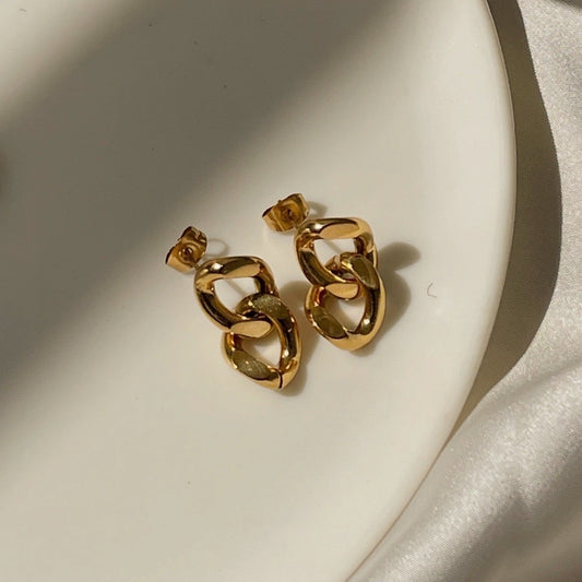 Cuban Chain Earrings