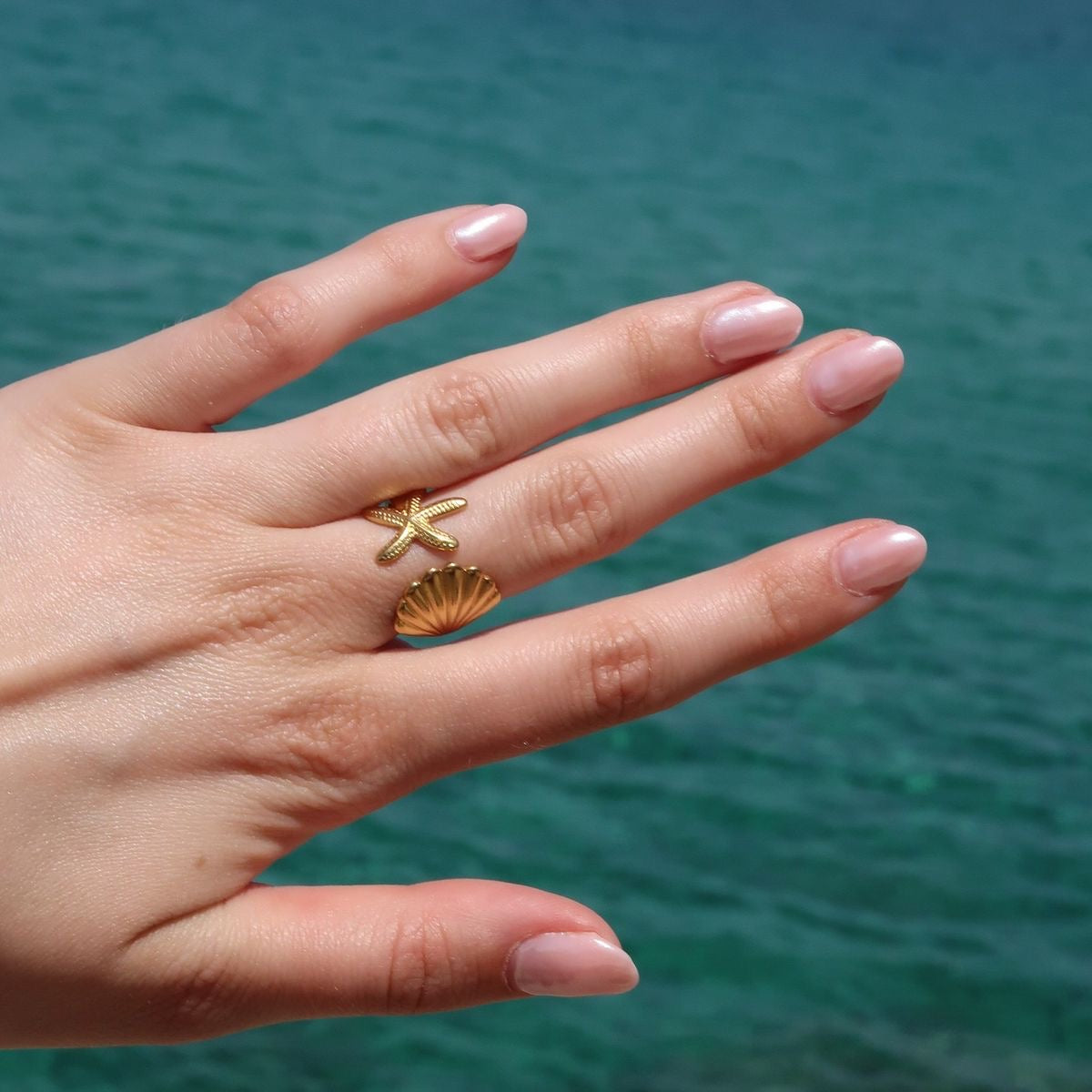 Shell Star Ring