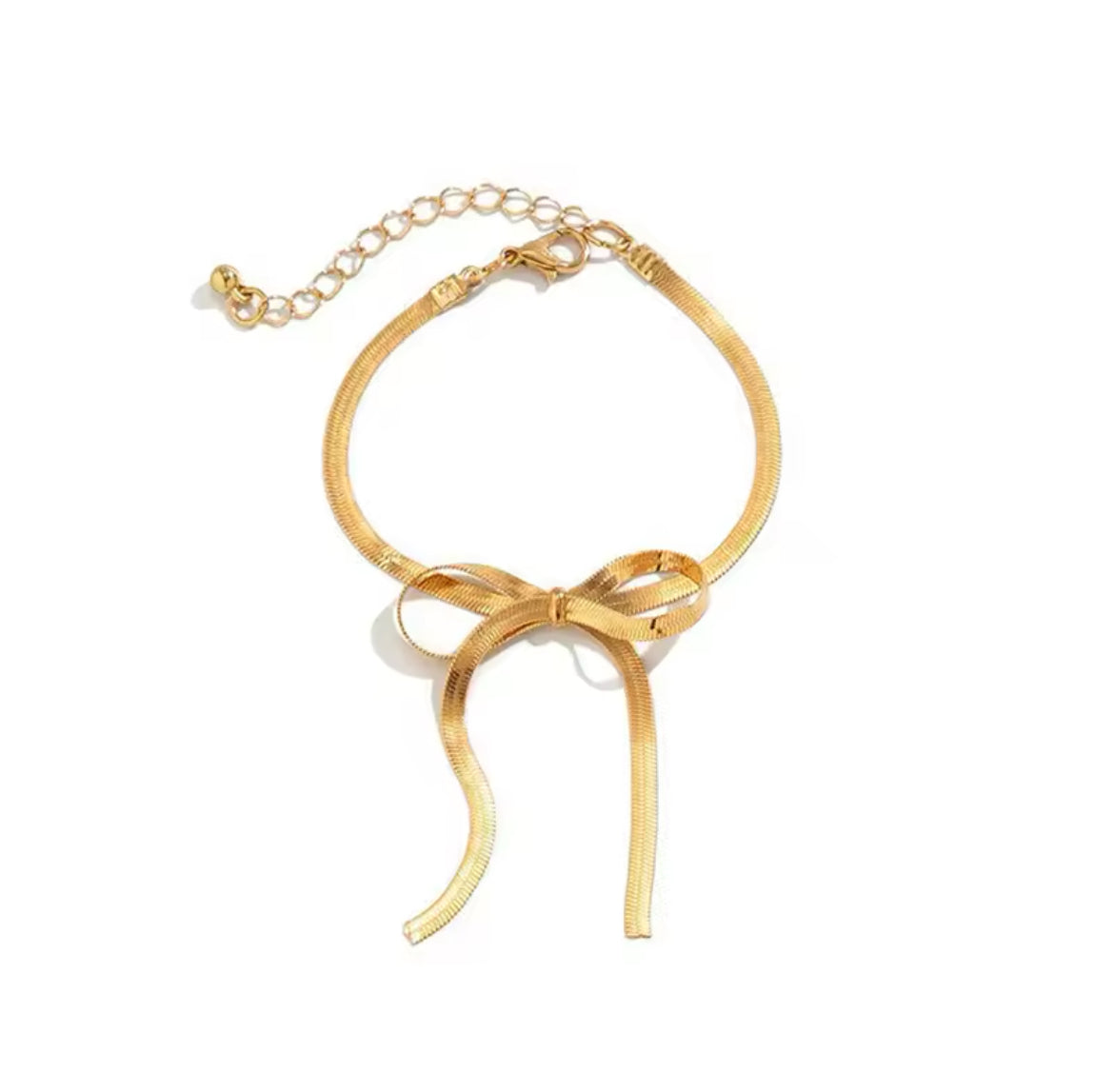 Gold Bow Statement Bracelet