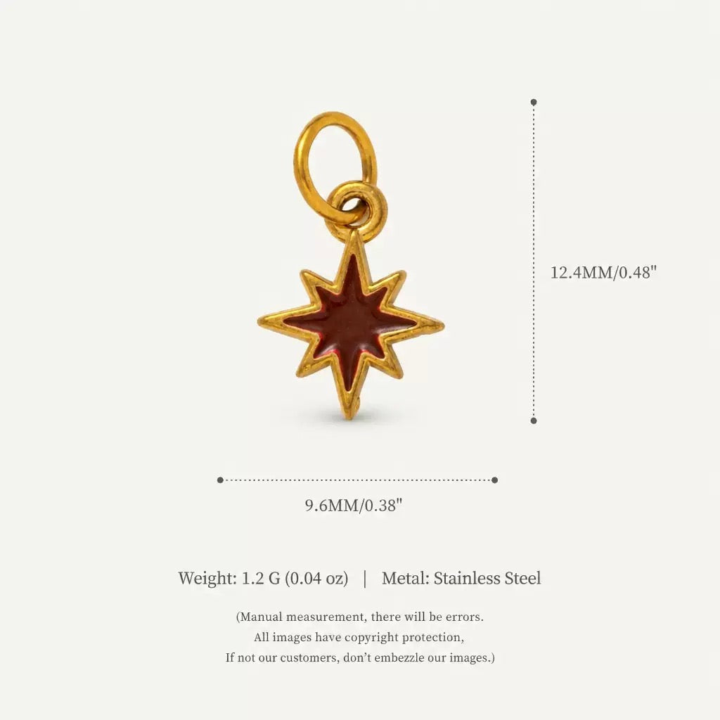 Mulberry Star Charm