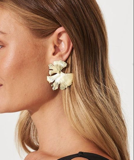 Silver Leaf Earrings
