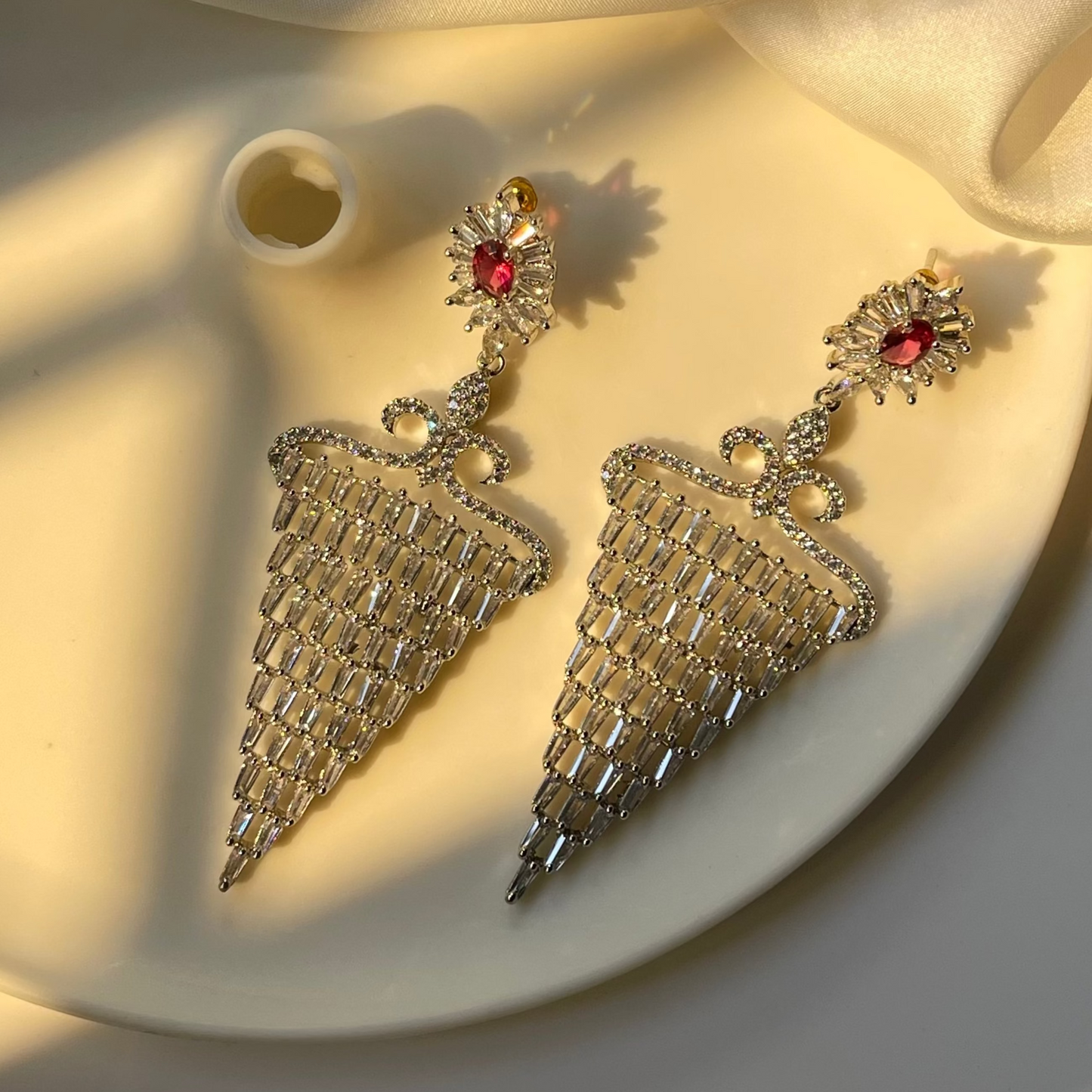 TRUE RUBY EARRINGS