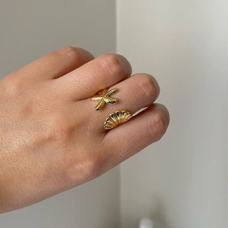 Shell Star Ring
