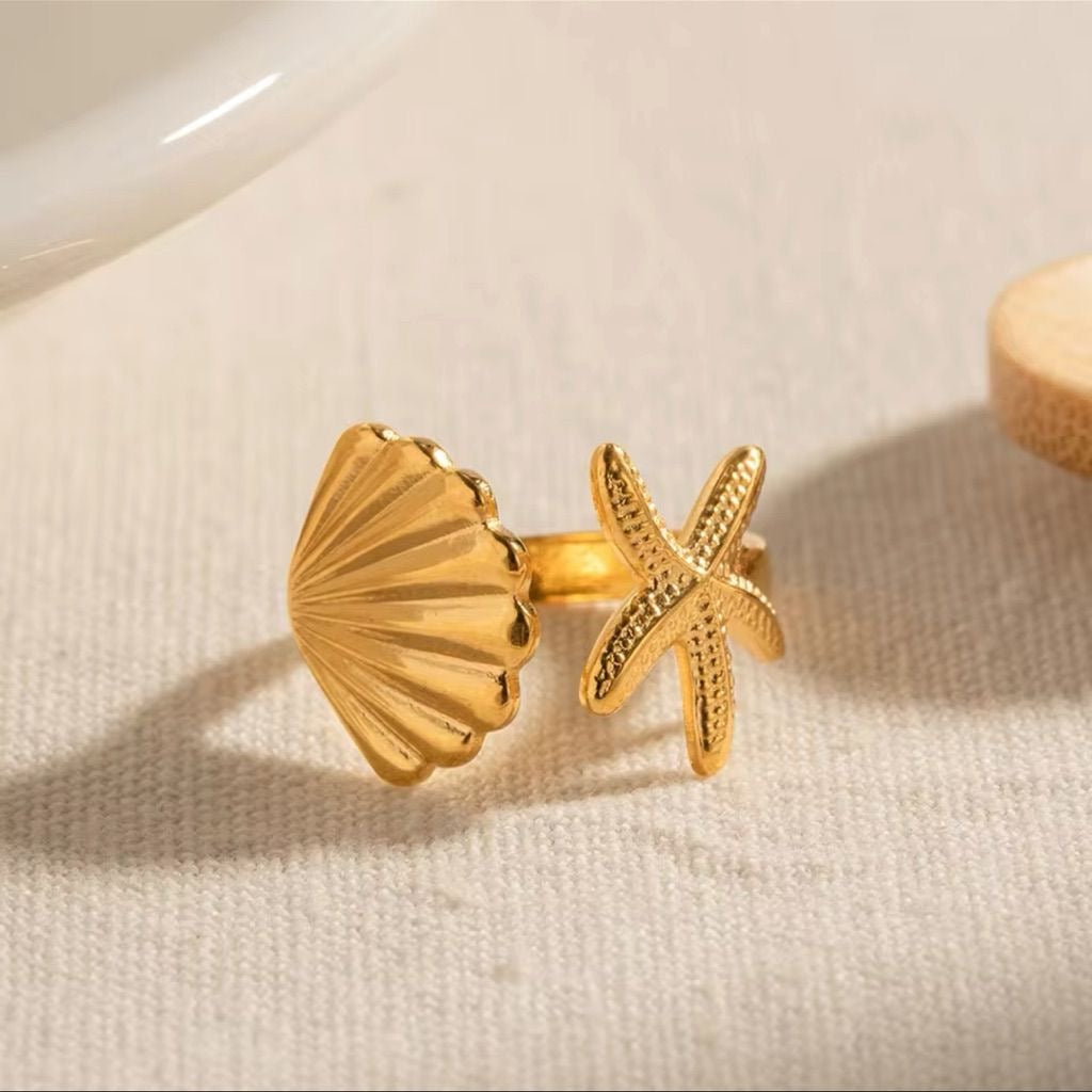 Shell Star Ring