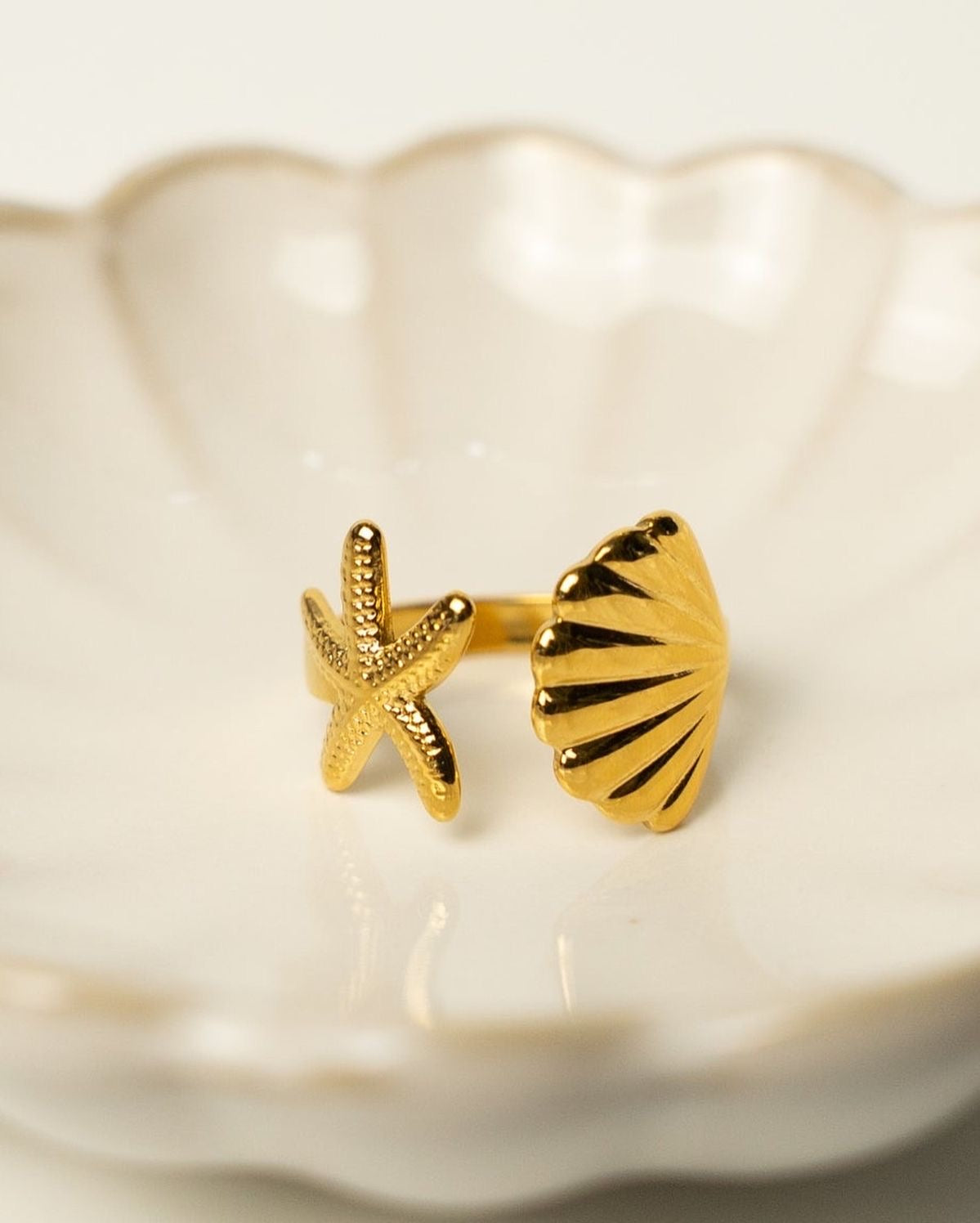 Shell Star Ring