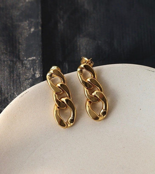 CUBAN CHAIN EARRINGS