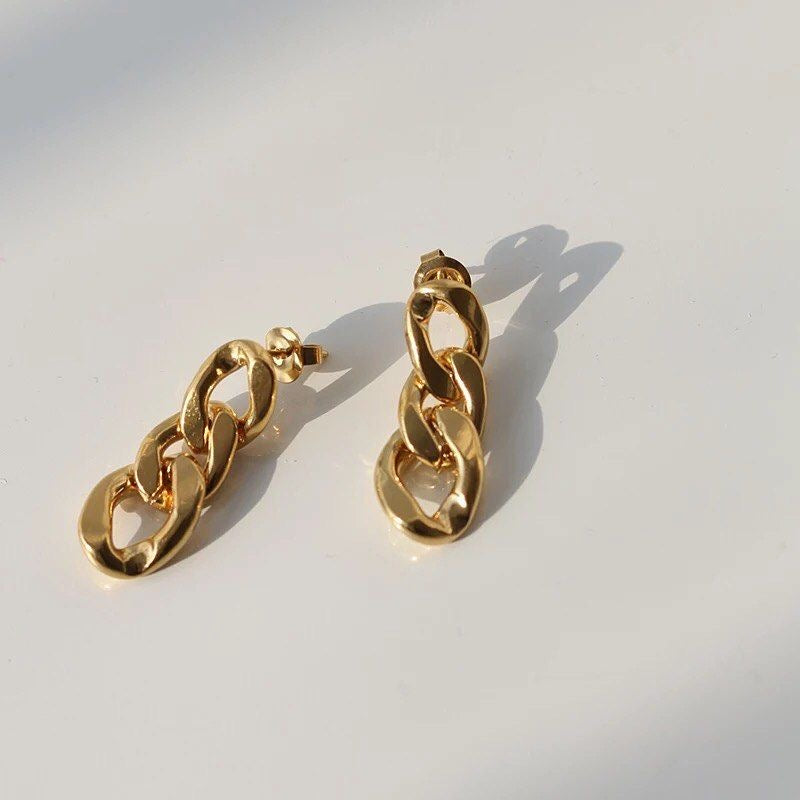 CUBAN CHAIN EARRINGS