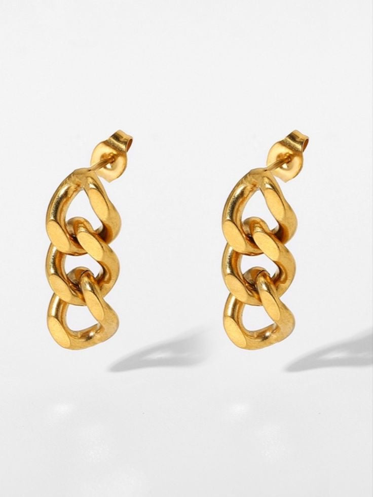 CUBAN CHAIN EARRINGS