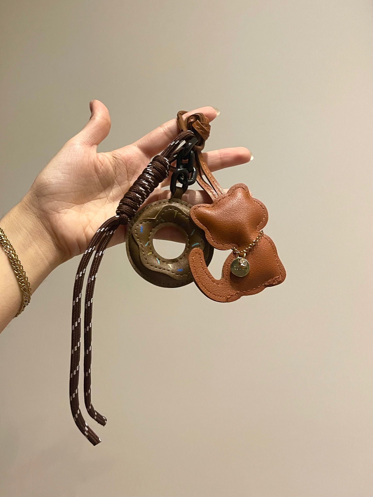 'Paws off donut' Bag Charm