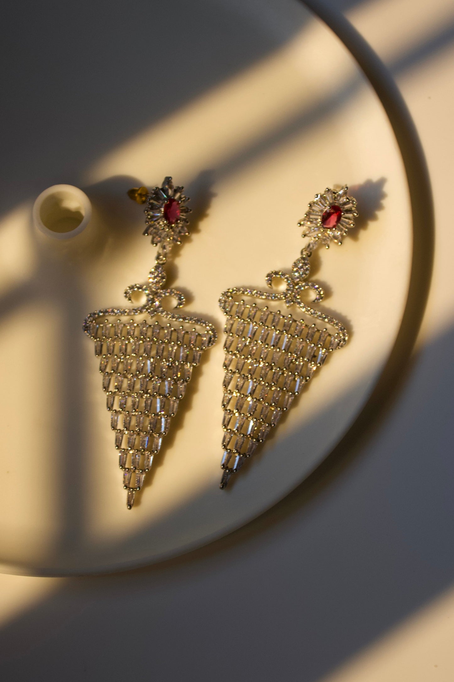 TRUE RUBY EARRINGS