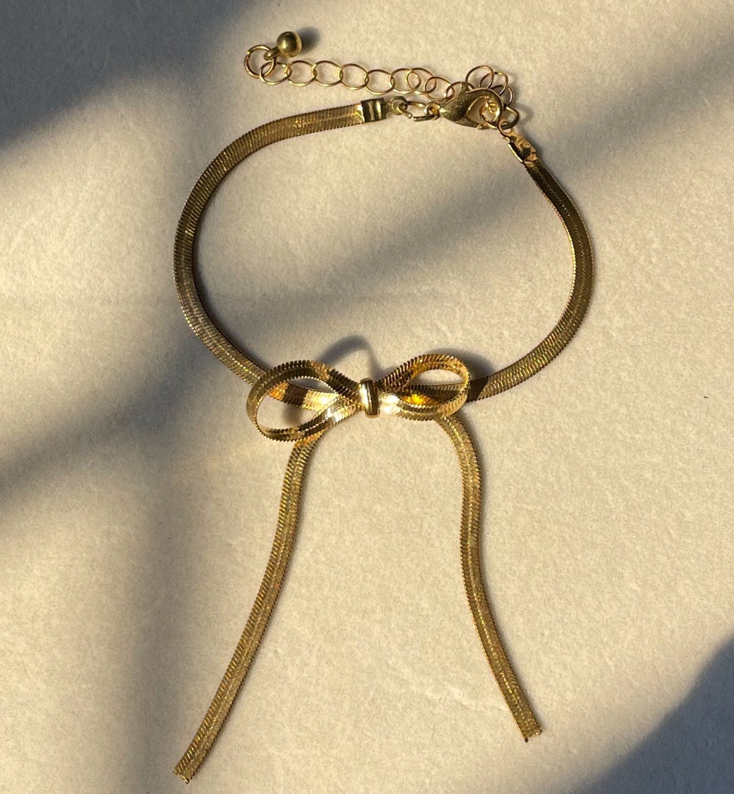 Gold Bow Statement Bracelet